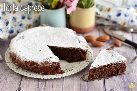 Torta Caprese Classica Con Cioccolato Fondente E Mandorle Ricetta