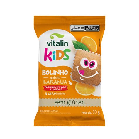 Bolinho de Laranja Vitalin Kids 30g Me Gusta Veg Sua loja Saudável