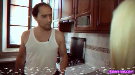 Russian Sexy Blonde Show Her Tits To Plumber