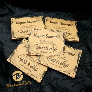 Jual KUPON SOUVENIR UNDANGAN TIKET SOUVENIR UNDANGAN PENGAMBILAN