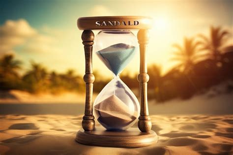 Premium Ai Image Sands Of Time The Hourglass Captured In A Striking Photo