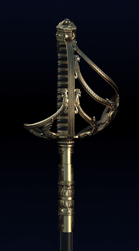 French sword on Behance