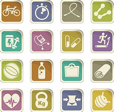 Fitness Icon Set Scales Heart Icon Vector Scales Heart Icon PNG And