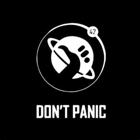 Hitchhikers Guide Dont Panic Decal Sticker