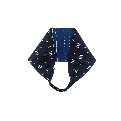 Jual Bandana Lebar Bambu Hitam Dan Ombak Laut Biru Shopee Indonesia