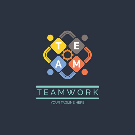 Team Work Connection People Logo Design Template For Brand Or Company