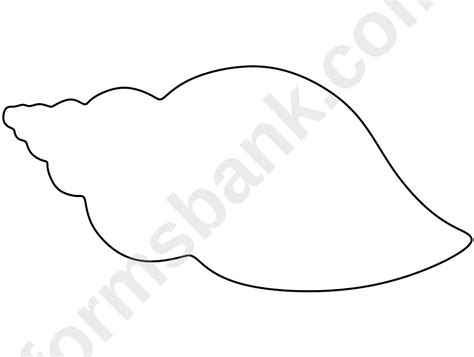 Seashell Template Printable Pdf Download