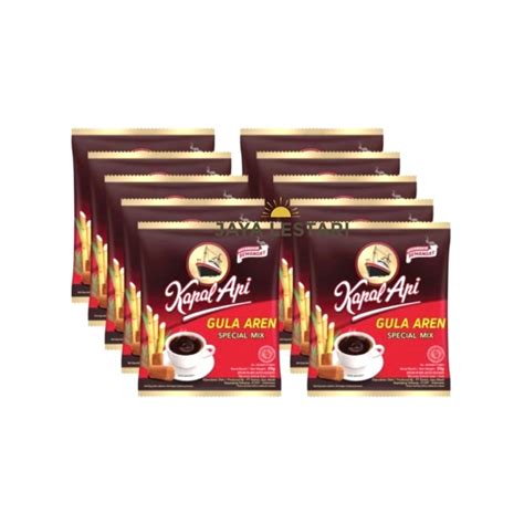 Jual Kopi Kapal Api Special Mix Gula Aren 1 Renceng 10 Sachet 23g