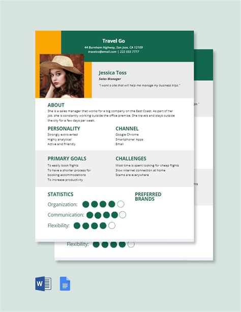 Customer Persona Template in Word - FREE Download | Template.net