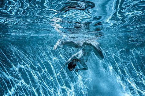 Alex Sher Marble Cave Underwater Nude Photo Print On Aluminum 12