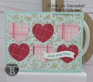 Adoring Hearts Just For You Card Bonnie Sanche Stampin Up