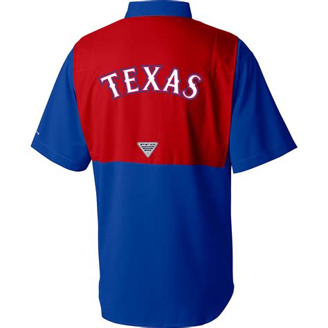 Columbia Sportswear Mens Texas Rangers Color Block Tamiami Short