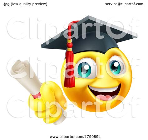 Education School College Graduate Emoji Emoticon By Atstockillustration