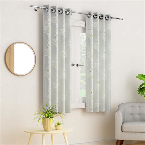 Buy Portico Magnolia White Printed Window Curtain X Cm From