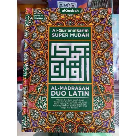 Jual Al Quran Super Mudah Al Madrasah Duo Latin Ukuran A5 Shopee