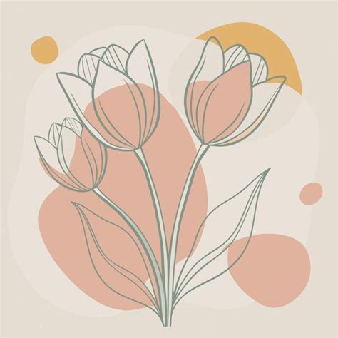 Premium Vector Vector Tulip Flower