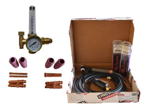 Kit Para Soldar Tig Antorcha Lincoln Pta V Reg Consumibl Meses