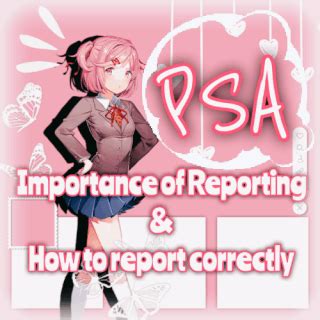 PSA On The Importance Of Reporting And How To Report Properly Doki