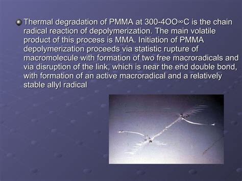 Thermal Degradation of PMMA