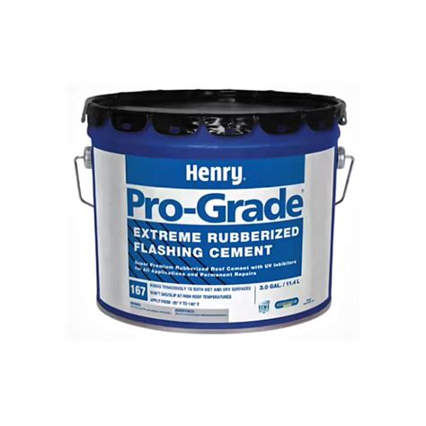 Henry Pro Grade Extreme Rubberized Flashing Cement Black Gallon