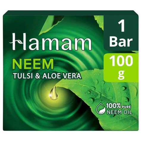 Hamam 100 Neem Oil Soap With Tulsi And Aloe Vera 100 G Jiomart