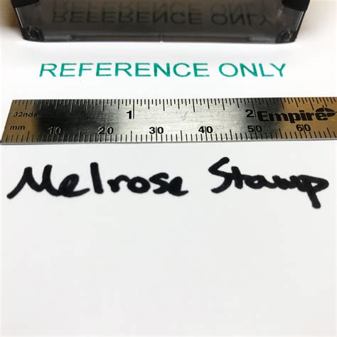 Reference Only Rubber Stamp For Office Use Self Inking Melrose Stamp