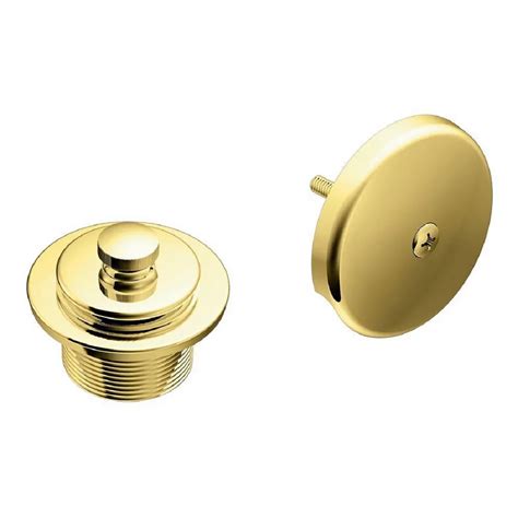 Moen Tub And Shower Drain Covers In Polished Brass The Home Depot Canada