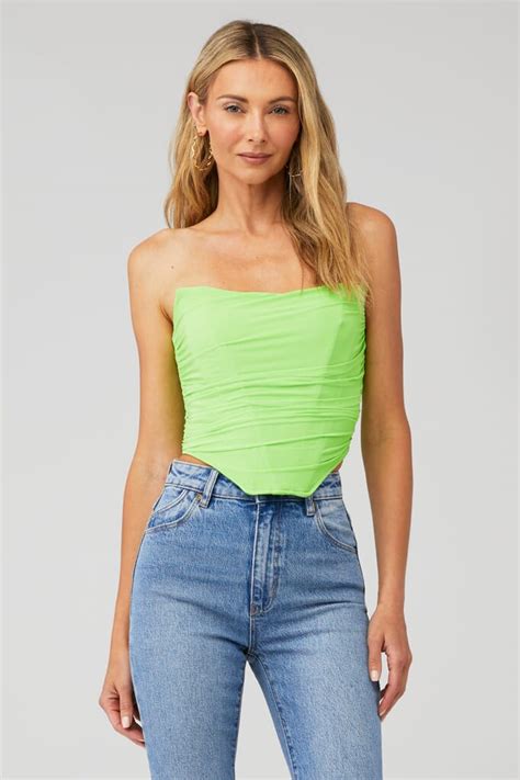 Steve Madden Dahlia Top In Green