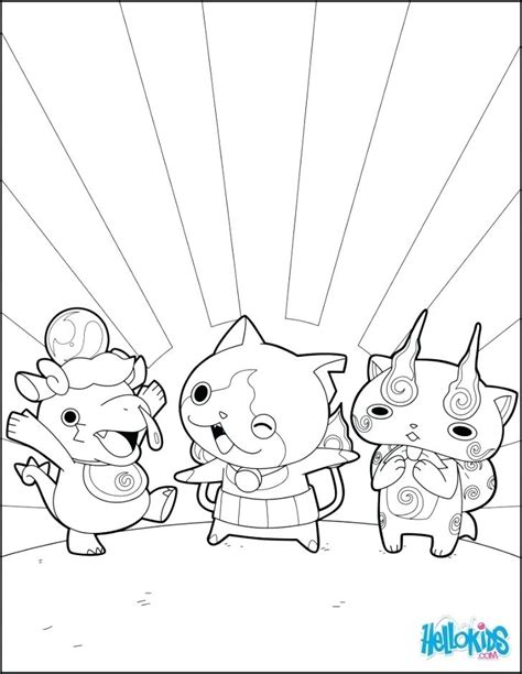 Cute Jibanyan From Yo Kai Watch Coloring Pages Xcolorings The Best