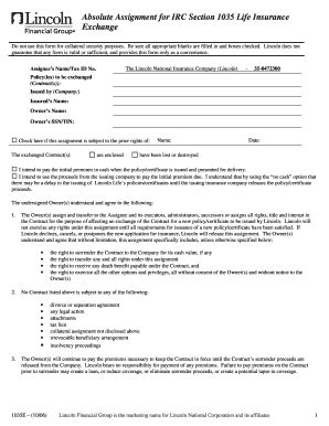 Fillable Online Absolute Assignment Form Doc Fax Email