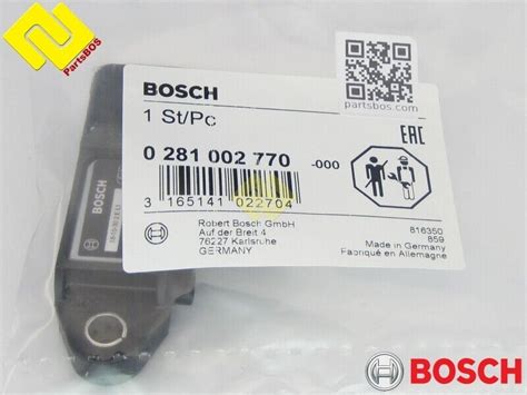 Bosch 0281002770 Exhaust Pressure Sensor For Fiat 55198717 Opel 93187247 Ebay