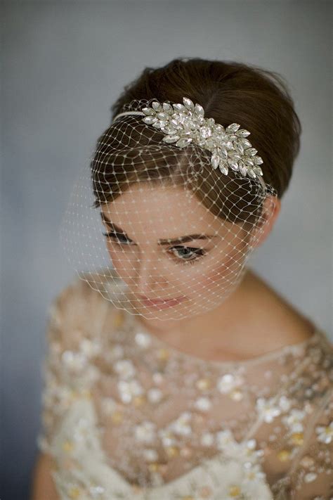 Short Hair Bride Short Veil Short Wedding Hair Headband Veil