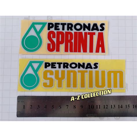 Petronas Petronas Sprinta Syntium Sticker Cutting Overlapping