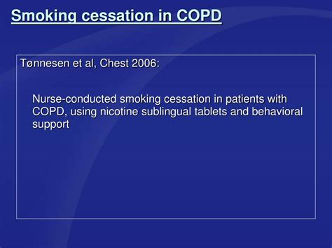 Ppt Smoking Cessation And Copd Powerpoint Presentation Free Download