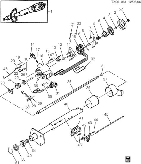 Chevy S10 Steering Column Schematics