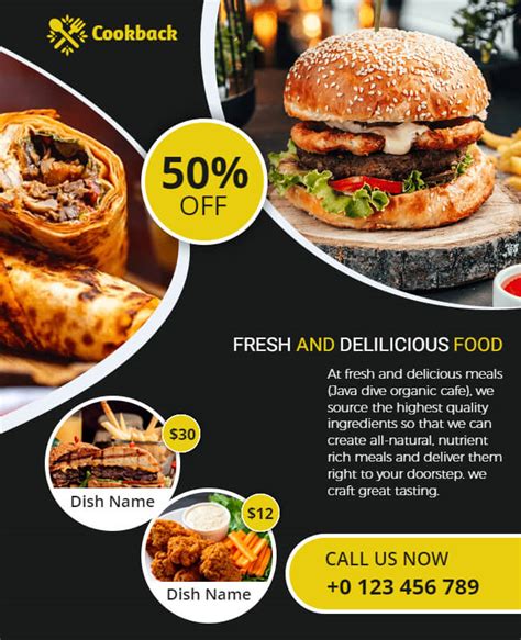 Burger Flyer Templates Design Deliciously Burger Promotions