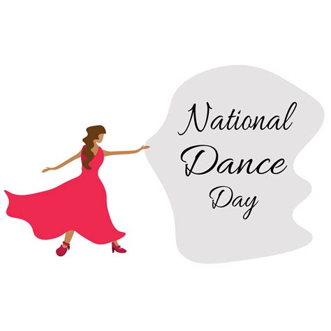 National Dance Day Dancing Girl In A Bright Elegant Dress 11124913