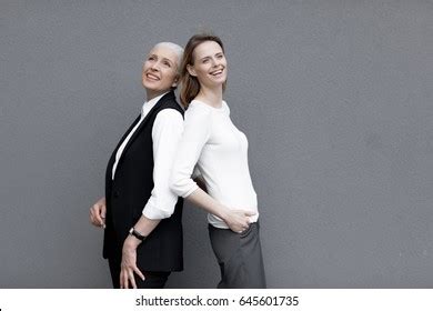 Two Mature Woman Standing Images Stock Photos D Objects