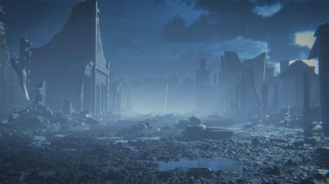 Bombed City Skyline