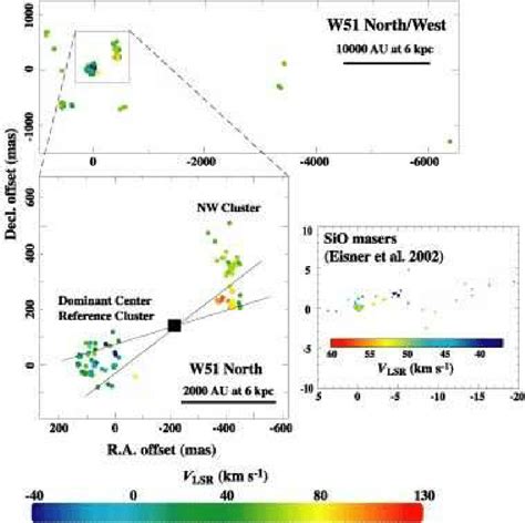 Doppler Velocity Distribution Of Water Masers In The W51 North And West Download Scientific