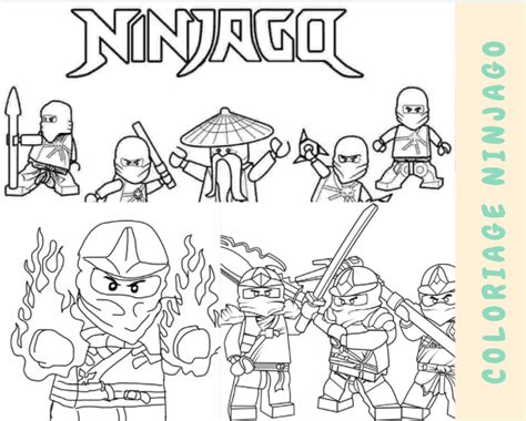 T L Chargement Gratuit Coloriage Ninjago Imprimer De