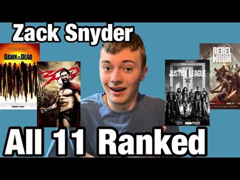 All Zack Snyder Movies Ranked Youtube