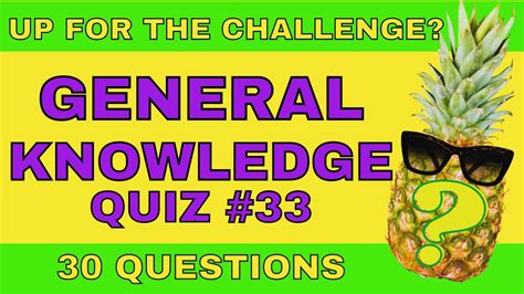 General Knowledge Quiz Trivia Fun Multiple Choice Pub Quiz