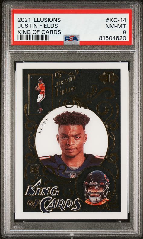 Panini Illusions King Of Cards Justin Fields Kc King Of Cards