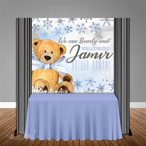 Bearly Wait Winter 6x6 Banner Backdrop Design Print And Ship Wooem