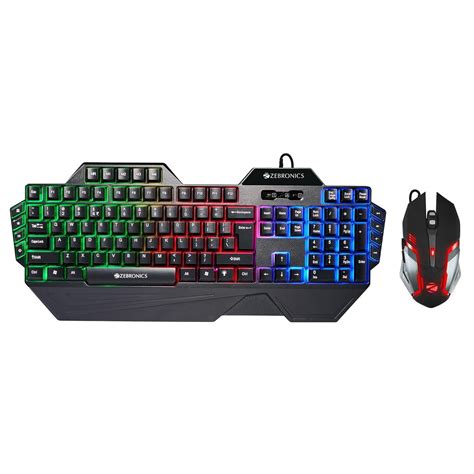 Amazon In Buy ZEBRONICS Optimus Gaming Keyboard Mouse Combo Braided