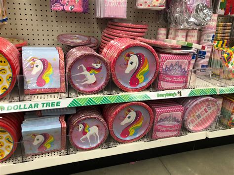 Unicorn Party Supplies Only 1 At Dollar Tree Plates Napkins Party