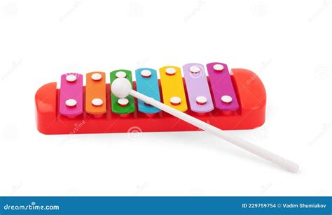 Colour Xylophone Isolated On White Background Stock Photo Image Of