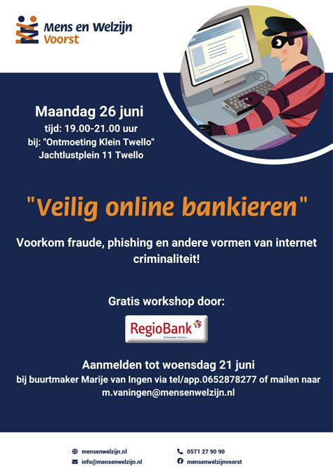 Workshop Veilig Online Bankieren Mens En Welzijn Voorst