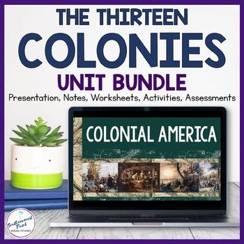 13 Colonies Colonial America Thirteen Colonies Unit Plan Bundle TPT